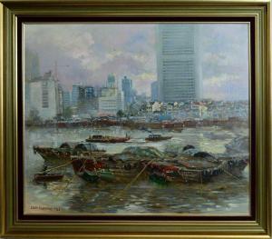 SIA YONG Koeh 1938,Singapore River,1984,Anderson & Garland GB 2022-10-13