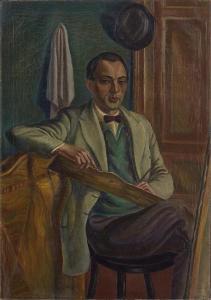 SIABKIN PETER 1899-1948,Self-Portrait,New Orleans Auction US 2017-12-09