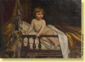 SIBERDT Eugene 1851-1931,Le jeune enfant, son chien et les jouets,1894,Horta BE 2009-10-12