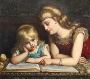 SIBERDT Eugene 1851-1931,The Reading Lesson,1884,Clars Auction Gallery US 2021-08-15