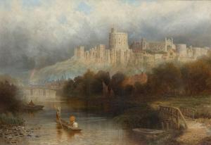 SIBLEY Frederick T. 1837-1912,View of Windsor castle from the river,1888,Rosebery's GB 2022-07-19