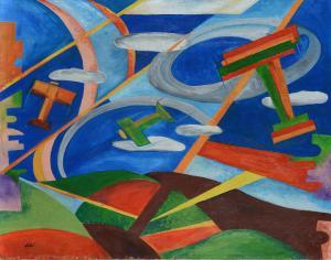 SIBO 1907-2000,Incroci di aerei in volo,1939,Galleria Pananti Casa d'Aste IT 2023-06-22