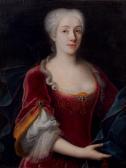 SIBON JOSEPH 1700-1731,Portrait de Marianne Noordingh de Witt,Aguttes FR 2017-11-14