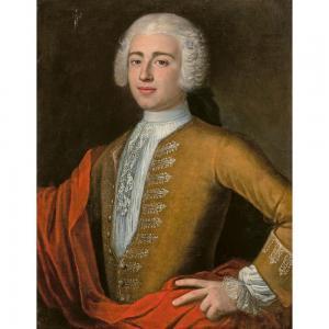 SIBON JOSEPH 1700-1731,PORTRAIT D\’HOMME AU DRAPÉ ROUGE,1730,Tajan FR 2023-10-26