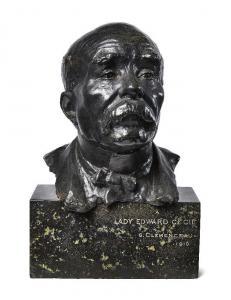 SICARD Francois Leon 1862-1934,portrait bust of Georges Clemenceau,1919,Rosebery's GB 2021-03-24