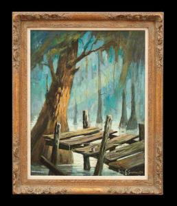 SICARD Louis Gabriel 1897-1990,Fishing Pole,1974,New Orleans Auction US 2013-07-26