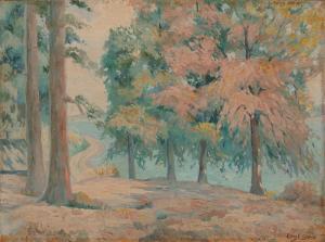 SICARD Louis Gabriel,Trees Along the Road, Coastal Mississippi,Neal Auction Company 2023-05-25