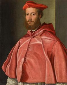 SICCIOLANTE DA SERMONETA Girolamo 1521-1580,Portrait of a cardinal, traditionally identif,Sotheby's 2023-07-07