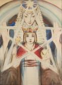 SICHULSKI Kazimierz 1879-1942,Symbolic scene - Goddess Ishtar with Gilgamesh,Desa Unicum 2019-10-03