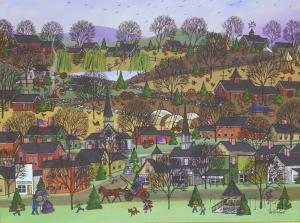 SICKBERT Jo 1931,Country Village in Autumn.,Skinner US 2009-11-18