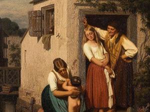 SICKERT Oswald Adalbert 1828-1885,Family Scene,1858,Auctionata DE 2016-04-27