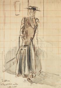 Sickert Walter Richard 1860-1942,A Study of a Lady,1908/09,Bonhams GB 2024-03-27