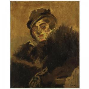 Sickert Walter Richard 1860-1942,THE FUR BOA: MARIE,Sotheby's GB 2007-11-06
