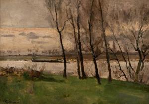 SICKMEYER Ludwig 1930,Lower Rhine landscape,Hargesheimer Kunstauktionen DE 2021-03-13