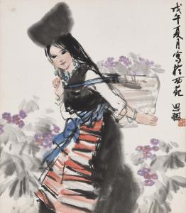 SICONG ZHOU 1939-1996,Flower Girl,Christie's GB 2024-03-06