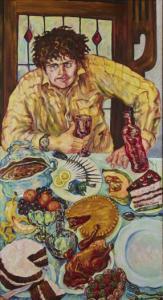 SIDDELL Sylvia 1941-2011,Solo (The Hungry Guest),1989,Webb's NZ 2024-03-12