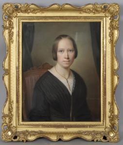 SIEBERT Hermann 1847-1879,Halbbildnis einer jungen Dame en face,1847,DAWO Auktionen DE 2013-09-25
