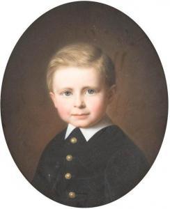 SIEBERT Hermann 1847-1879,PORTRAIT OF A BOY,1874,Hargesheimer Kunstauktionen DE 2020-09-12