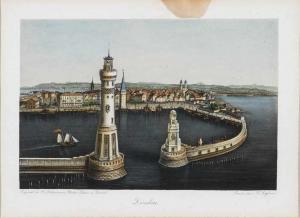 siegfried H,Blick von der Seeseite über den Hafen auf die Stadt,1850,Zeller DE 2020-04-07