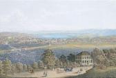 SIEGFRIED Heinrich 1814-1889,Blick auf Zürich von der Waid,1889,Nagel DE 2012-06-06