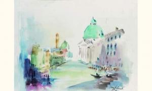 SIEGFRIED Wolfgang 1909-1982,vue sur san simeone, venise,1981,Tajan FR 2005-07-01