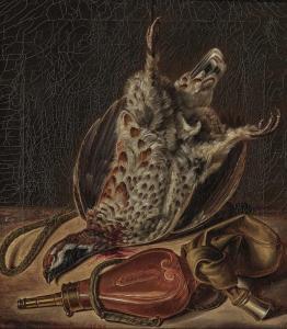 SIEGLER W,Hunting still life,1848,Neumeister DE 2020-12-02