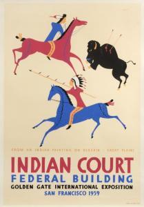 SIEGRIEST Louis Bassi 1899-1989,From an Indian Painting on Elkskin, Gre,1939,John Moran Auctioneers 2017-04-25
