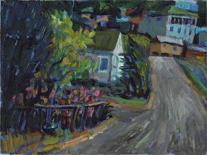 SIEGRIEST Lundy 1925-1985,Houses and Gardens Along a Winding Street,Bonhams GB 2011-05-02