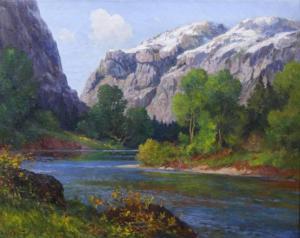 SIEMER Christian 1874-1940,Mountain Lake,1937,Clars Auction Gallery US 2021-10-17