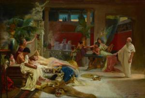 SIEMIRADZKI Henryk Ippolitovich 1843-1902,Scena Pompeiana,Galleria Pananti Casa d'Aste IT 2022-10-21