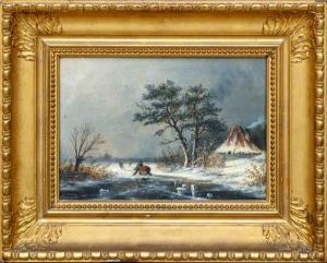 SIERICH Louis Ludwig Casimir 1834-1919,Paysage d'hiver hollandais (l,Cannes encheres, Appay-Debussy 2021-03-19