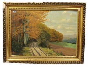 SIEVERS Hermann 1884-1958,Herbstliche Landschafts-Szenerie,Merry Old England DE 2022-12-15