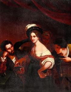 SIGALON Xavier 1787-1837,Die junge Kurtisane (la jeune courtisane),Kastern DE 2021-03-20
