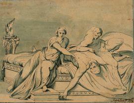 SIGALON Xavier 1787-1837,Scène de l' histoire antique,1826,Aguttes FR 2021-11-25