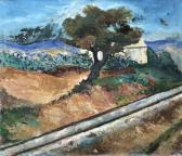 SIGARD Elyahu 1901-1972,A Tree in a Landscape,Montefiore IL 2021-12-14