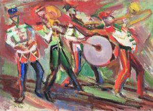 SIGARD Elyahu 1901-1972,Street Band,Montefiore IL 2022-02-22