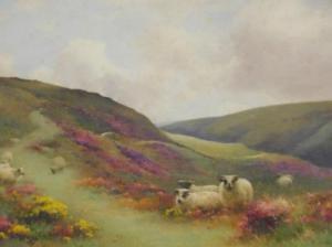 SIGMUND Benjamin David 1857-1947,Sheep amongst Heather,Golding Young & Co. GB 2022-08-24