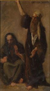SIGNORINI Giovanni 1808-1864,Étude de deux personnages,Art Valorem FR 2024-01-15