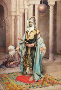 SIGNORINI Giuseppe 1857-1932,Praying at the Mosque,Palais Dorotheum AT 2023-05-02