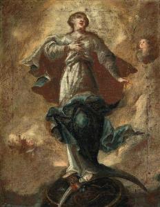 SIGRIST I, Franz Francois 1727-1803,Madonna auf der Mondsichel,Nagel DE 2009-06-24