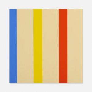 Sihvonen Oli 1921-1991,3 x 3 Blue, Yellow, Red,1977,Rago Arts and Auction Center US 2020-10-21