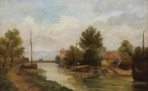 SIJPKENS Ferdinand Hendrik 1813-1860,River landscape,Gorringes GB 2021-11-08