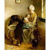 SIJTHOFF Gijsbertus Jan 1867-1949,COTTAGE INTERIOR WITH MOTHER AND CHILD,Sotheby's GB 2005-09-06