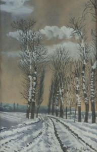 SIKOROSKI STEPHAN,paesaggio invernale,1912,Trionfante IT 2016-03-12