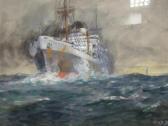 SILAS Ellis Luciano 1883-1972,A ship in a Stormy Sea,Cheffins GB 2016-01-14