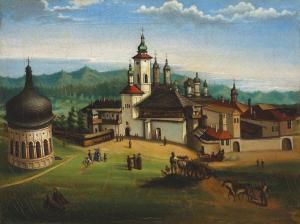 SILLER Gheorghe 1820-1880,Vedere spre Mânăstirea Neamț,Artmark RO 2011-05-12
