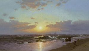 SILVA Francis Augustus 1835-1886,Sunrise at Barnegat Beach, New Jersey,1875,Christie's GB 2024-01-18
