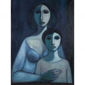 SILVA Osvaldo 1900-1900,Mother and Daughter,1978,William Doyle US 2011-09-13