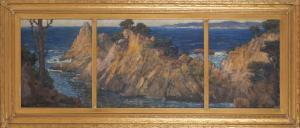 SILVA William Posey 1859-1948,California Coast, a triptych,Skinner US 2023-05-24