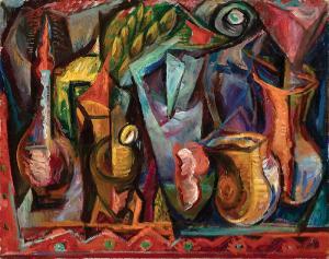 SILVERMAN Elijah 1910-1994,Abstract Still Life,Neal Auction Company US 2019-06-22